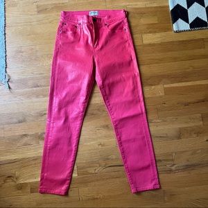 AGOLDE Coated Skinny Jeans
